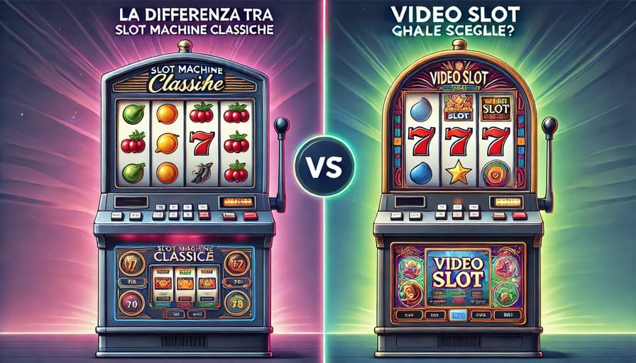 La differenza tra slot machine classiche e video slot: quale scegliere?